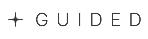 GUIDED logo — four-point star and wordmark